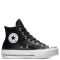 Converse All Star Leather Platform (Black/White)