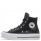 Converse All Star Leather Platform (Black/White)