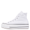 Converse All Star Leather Platform (White)